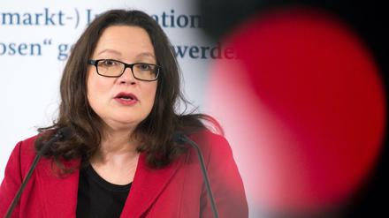 Bundessozialministerin Andrea Nahles (SPD) will den Anspruch von EU-Bürgern auf Sozialhilfe beschränken. 