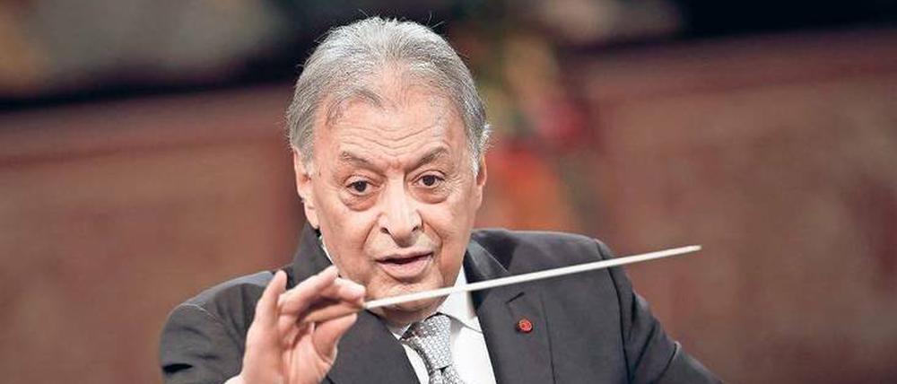 Zubin Mehta auf der Bühne