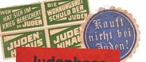 Auch unter den Nationalsozialisten wurde bereits mit Aufklebern gehetzt - damals gegen die Juden.