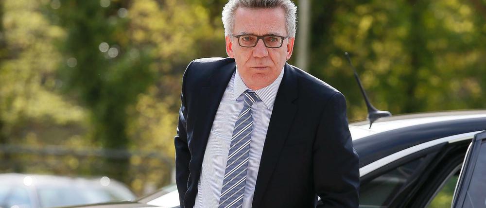 Bundesinnenminister Thomas de Maizière (CDU).