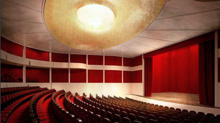 Große Ähnlichkeit zur „Komödie“. Das Ersatztheater für die Ku’damm-Bühnen im neuesten Entwurf.