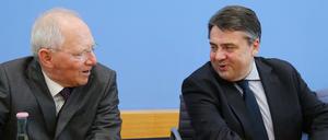 Finanzminister Wolfgang Schäuble und Wirtschaftsminister Sigmar Gabriel.