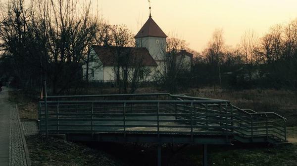 Die Dorfkirche Staaken im März 2016.