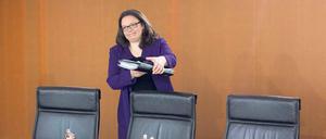 Andrea Nahles packt an. Bis zum Sommer will die Arbeitsministerin zusammen mit Finanzminister Schäuble eine Reform bei den Betriebsrenten auf den Weg bringen. 