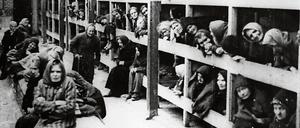 Gefangene im Konzentrationslager Auschwitz-Birkenau.