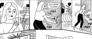 Leichtigkeit und Doppelbödiges in einem: Eine Szene aus Aisha Franz' "Shit is real".