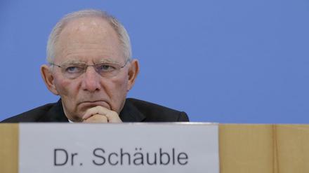 Bundesfinanzminister Wolfgang Schäuble.