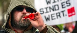 Warnstreiks im öffentlichen Dienst.