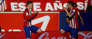 Ein bisschen Jubel. Atletico siegt dank Griezmann (l.) mal wieder 1:0.