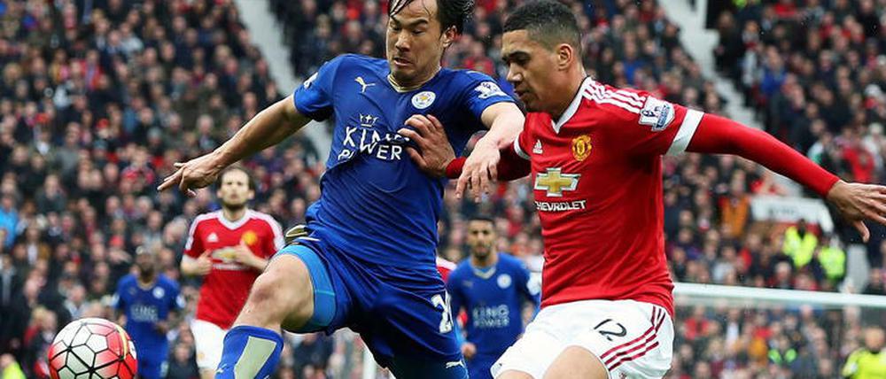 Leicester mit dem Ex-Mainzer Okazaki (l.) muss die Meisterfeier noch vertagen.