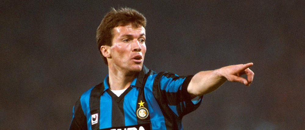 Lothar Matthäus im Trikot von Inter Mailand.