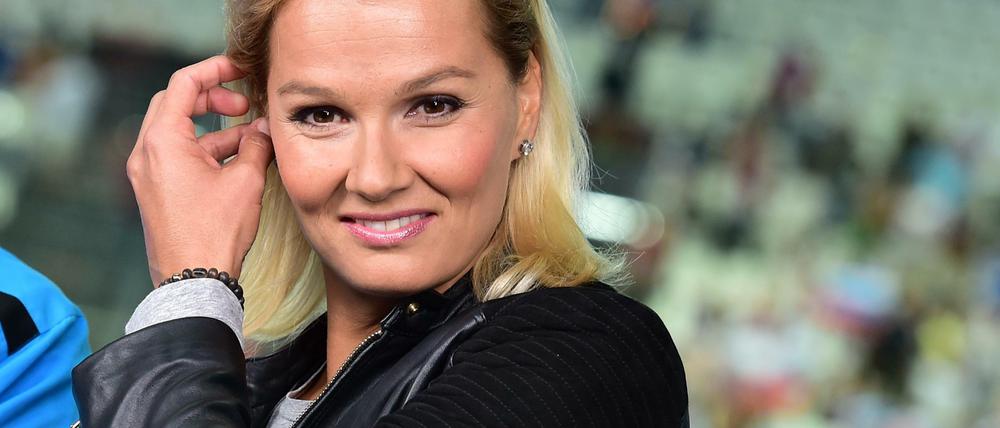 Franziska van Almsick wirbt neuerdings für Komfort im Bad.