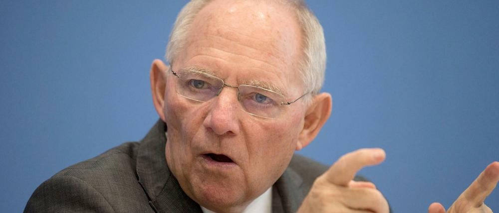 Bundesfinanzminister Wolfgang Schäuble (CDU) teilte die Zahlen am Mittwoch mit.
