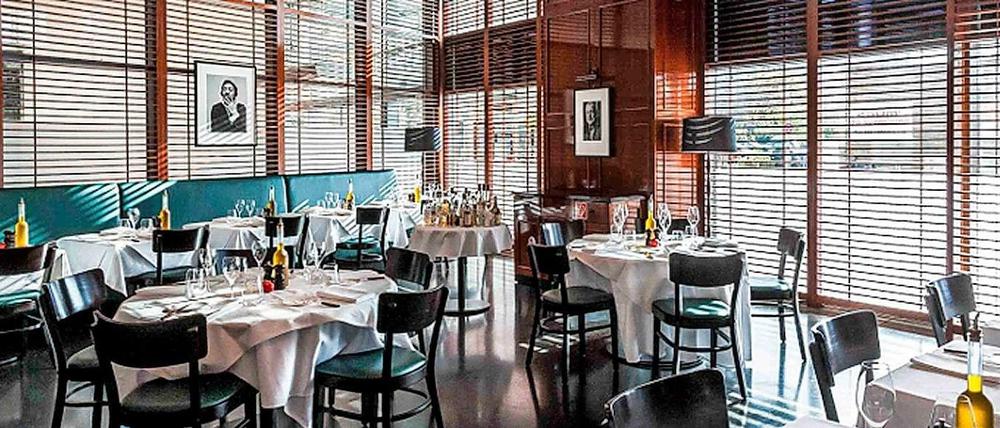 Die hübsche Brasserie hinten im Adlon: Le Petit Felix. Ein Restaurant, in dem mit Anspruch gekocht wird - durchaus empfehlenswert. 