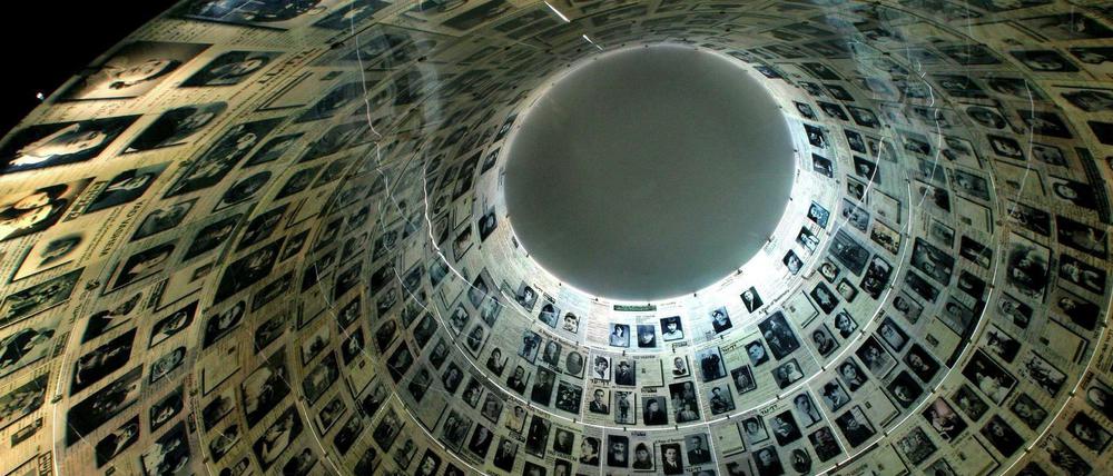 Der Blick zeigt die Halle der Namen im neuen Holocaust-Geschichtsmuseum in der Gedenkstätte Yad Vashem.