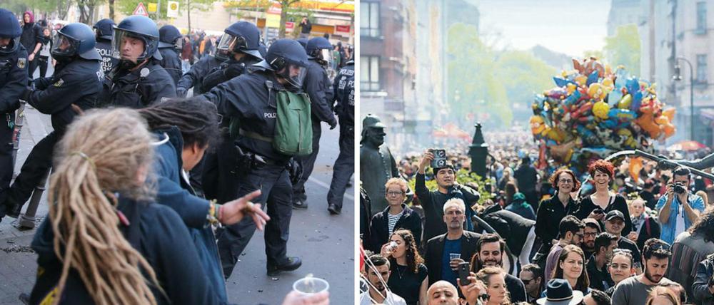 Stänkerer und Spaßmacher: der 1. Mai in Berlin.