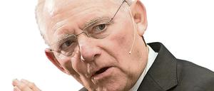 Bundesfinanzminister Wolfgang Schäuble (CDU) würdigte auch die Rolle der Kanzlerin in der Flüchtlingskrise.