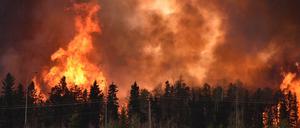 Tausende Menschen flüchten in Kanada vor Waldbränden.