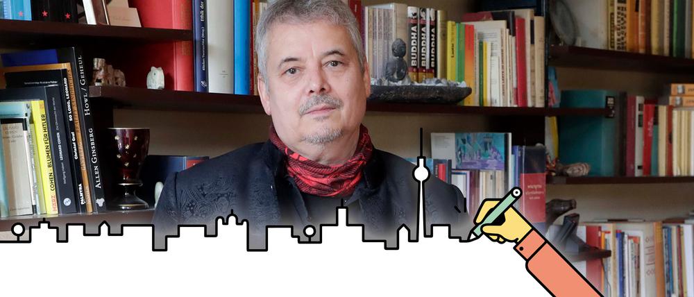 Misha Schoeneberg, ein Ex-Freund von Rio Reiser, in seiner Wohnung in Berlin