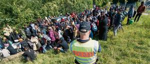 Im vergangenen Sommer kamen täglich tausende Flühtlinge über die österreichisch-bayerische Grenze. 