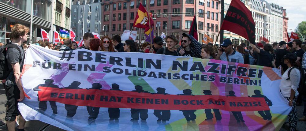 Auch an diesem Sonnabend werden wieder zahlreiche Gegendemonstranten erwartet.