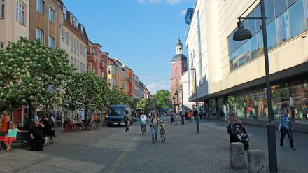 In der Altstadt-Fußgängerzone gibt es noch Wachstumspotential für den Einzelhandel.