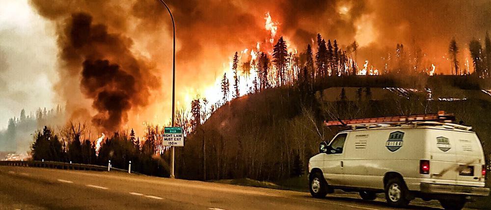 Waldbrände in Kanada, hier nahe der Stadt Fort McMurray. 