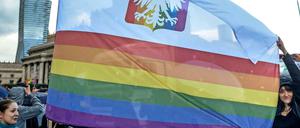 Die Gleichheitsparade in Warschau im Jahr 2014.