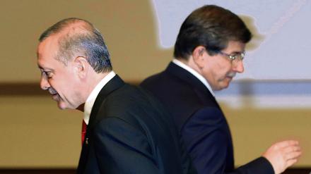 Erdogan und Davutoglu haben sich nicht mehr viel zu sagen.