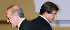 Erdogan und Davutoglu haben sich nicht mehr viel zu sagen.