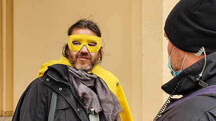 Im März zog Michael Bründel alias „Captain Future“ mit seinen Anhängern durch Potsdam.