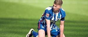 Am Boden. Herthas Mitchell Weiser war wie viele seiner Kollegen fleißig, aber auch glücklos. 