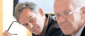 Rudi Hoogvliet (l.) gilt seit Jahren als wichtigster Berater des baden-württembergischen Ministerpräsidenten Winfried Kretschmann. 