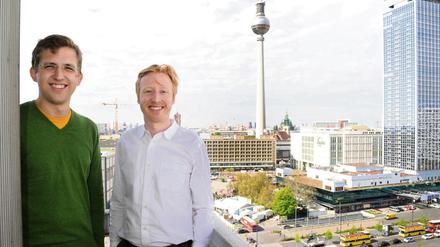Die Idalab-Macher: Paul von Bünau (rechts) und Niels Reinhard.