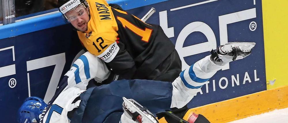 Debütant Brooks Macek erzielte den Ehrentreffer gegen Finnland.