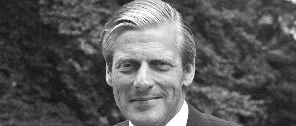 Walther Leisler Kiep, ehem. Niedersächsischer Finanz und Wirtschaftsminister - hier am 12.07.1978 in Hannover.