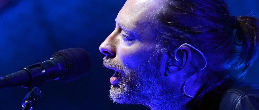 Schmerz der Einsamkeit. Thom Yorke, Sänger von Radiohead, hat die Konsonanten aus seiner Artikulation herausgewaschen. 