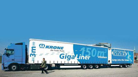 Weg frei für die Gigaliner. Nur Berlin, das Saarland und Rheinland-Pfalz verweigern sich dem bundesweiten Feldversuch.