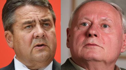 Sozialdemokraten von heute und gestern: Sigmar Gabriel und Oskar Lafontaine.