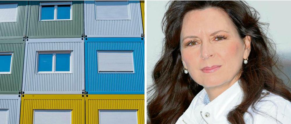 Wehrt sich gegens Heim, allerdings in merkwürdiger Umgebung: CDU-Kreischefin Katrin Vogel.