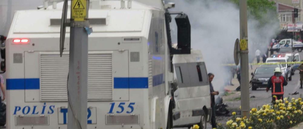 In Istanbul ging eine Autobombe in der Nähe einer Kaserne hoch.