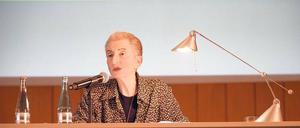 „Wenn diese Freiheit existiert“. Hélène Cixous bei der Hegel-Lecture im Henry-Ford-Bau der Freien Universität. 