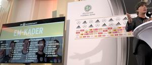 Joachim Löw stellt den vorläufigen Kader vor.