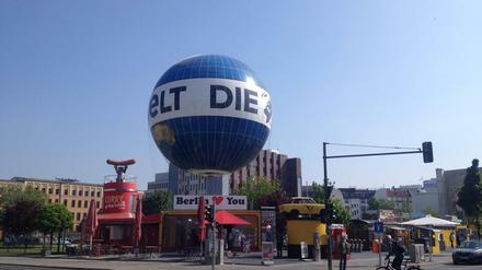 Vorerst noch am Boden: Doch heute geht es wieder in die Luft für den "Welt"-Ballon.