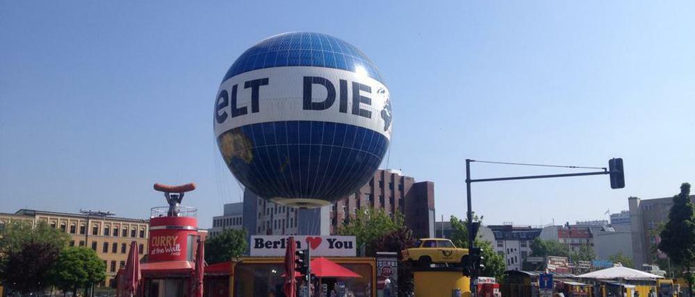 Vorerst noch am Boden: Doch heute geht es wieder in die Luft für den "Welt"-Ballon.