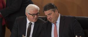Bundesaußenminister Frank-Walter Steinmeier (SPD) stärkt dem in der Kritik stehenden SPD-Chef Sigmar Gabriel (SPD) den Rücken.