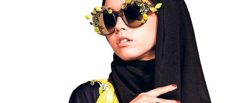 Runway-Muslima. Ein Model zeigt die „Allure of the Middle East“-Kollektion von Dolce & Gabbana