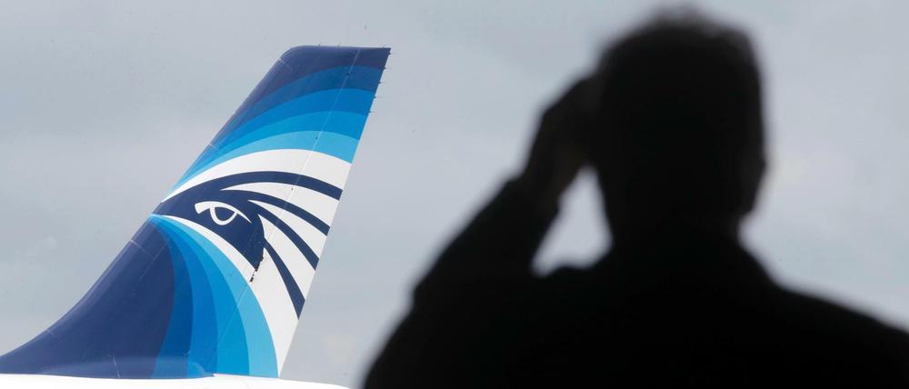 Ein Flugzeug von Egyptair.