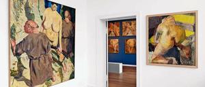 Nichts als Nackte. Blick in die Ausstellungsräume der Villa-Schöningen.
