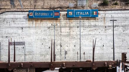 Grenze zwischen Österreich und Italien.